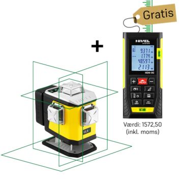 Nivel System Krydslaser CL5G (Grøn)