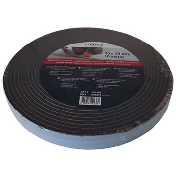 Stopliste fra iTools - 30 x 30 mm - 10 meter rulle