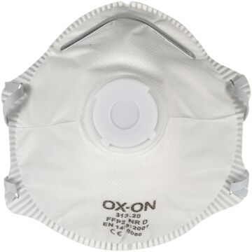 OX-ON Maske FFP2 NR D m/ventil komfort 10 stk.