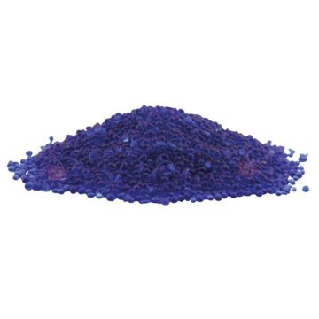 Slebne Glasperlesten - Mørkeblå - 1 kg