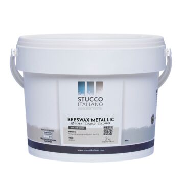 Stucco Italiano Metallisk Bivoks - Sølv - 2 kg