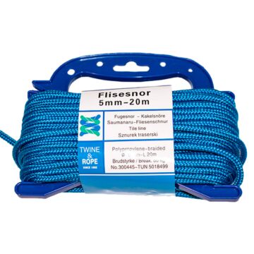 Roliba Flisesnor PP Blå m. hjerte 5mm x 20m