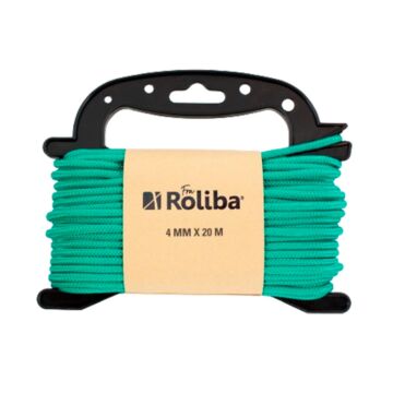 Roliba Flisesnor PP Grøn m. hjerte 4mm x 20m